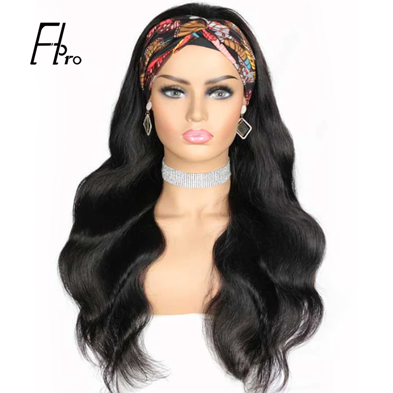 Headband Wigs Body Wave High Density Glueless Virgin Hair Wigs